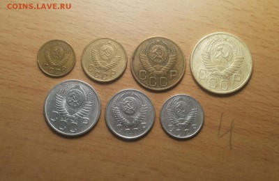 годовой комплект 1954г - 1,2,3,5,10,15,20 коп до 21.03 блиц - 1954 годовой 4 2