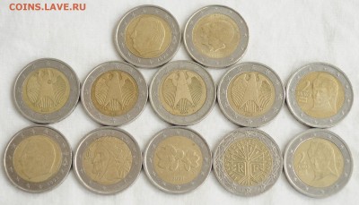 Монеты евро 2, 1 евро и 50, 20 и 10 центов, на 55 евро - Евро_1_1