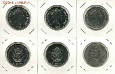 Британское Содружество. Елизавета II. - Solomon 50c dif