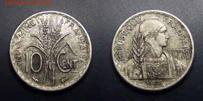 МОНЕТЫ МИРА 03-17 - Франц. Индокитай – 10 центов (1940) никель