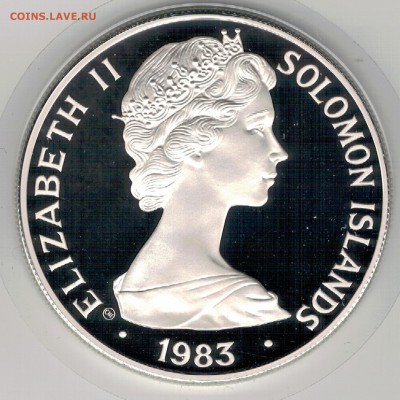 Ag Соломоновы о-ва 5$ 1983 Год ребенка 20.03 в 22.00 (Д617) - 5-сол