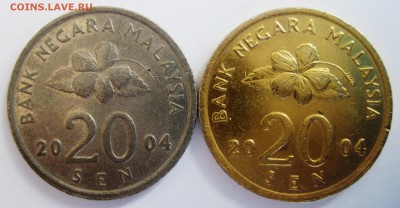 Желтые 20 сен Малайзии 2004 г. Рукоблуд? - Желтые 20 сен 2004 г..JPG