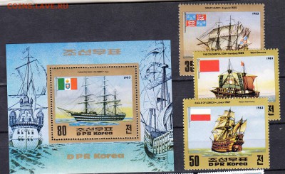 КНДР 1983 парусники - 392