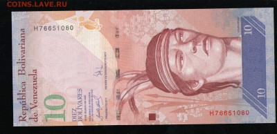 ВЕНЕСУЭЛА 10 БОЛИВАР 2007 UNC ДО 22.03 22:00 МСК - 13 001