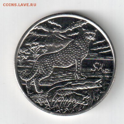 Сьерра-Леоне, Доллар, Шайба, Гепард, 2007 - Сьерра-Леоне гепард 2007cu ni unc реверс