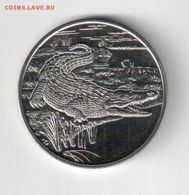 Сьерра-Леоне, аллигатор, доллар, Шайба, 2005 - Сьерра-Леоне алигатор 2005 реверс cu ni unc