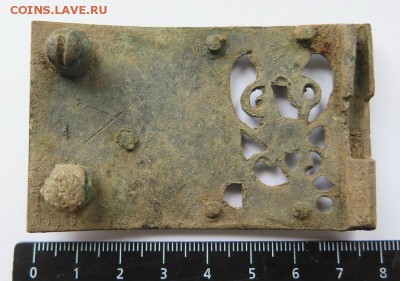 Часть офицерской пряжки артиллериста периода Екатерины 2 - 02