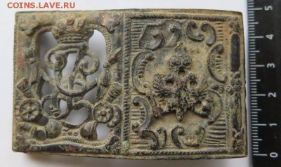 Часть офицерской пряжки артиллериста периода Екатерины 2 - 01