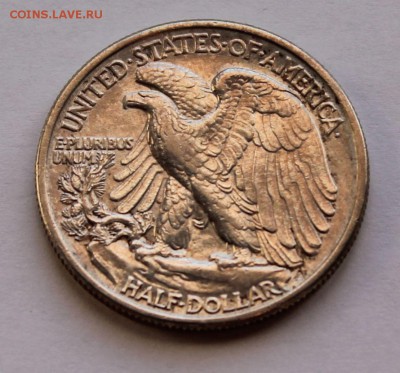 США 50 центов 1943 Шагающая свобода. СЕРЕБРО. - 8