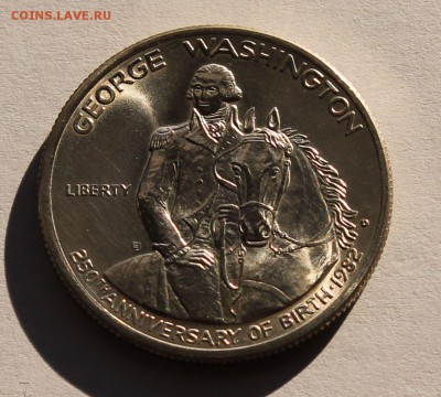 США 50 центов 1982 D Вашингтон. СЕРЕБРО. - 2