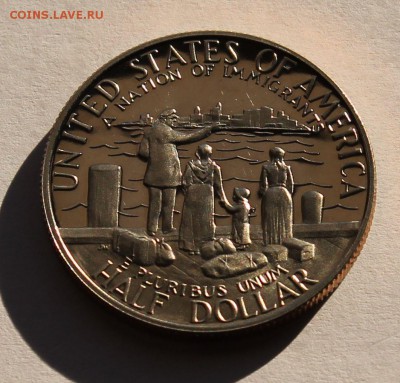 США 50 центов 1986 S Иммигранты. - 9