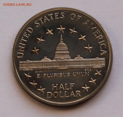 США 50 центов 1989 S 200 лет Конгрессу США. - 7