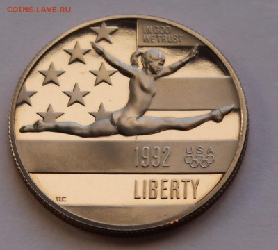 США 50 центов 1992 S Олимпиада. Гимнастика - 6