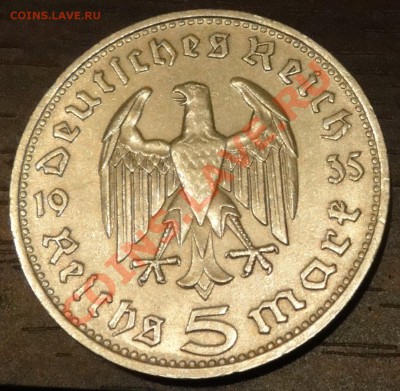 5 марок.1935 г.Серебро.До 07.02.11 22-00 - 5 марок1