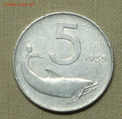 5 лир 1955 Италия до 21.03.17 в 22:00 - it18