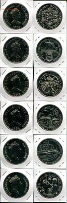 Британское Содружество. Елизавета II. - Alderney 2P 1989-1997 dif