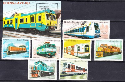 Гвинея Бисау 1989 локомотивы - 10г