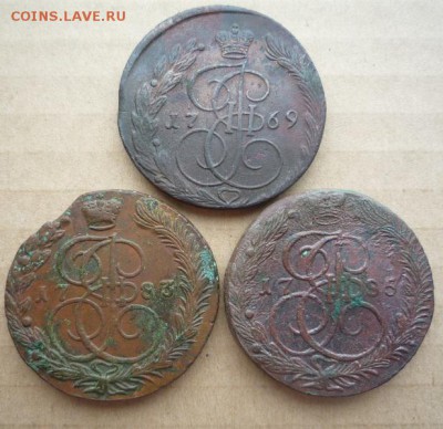 5 копеек 1769,83,85гг ем до 21.03 - л7