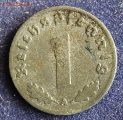 С 1 руб. III-й РЕЙХ 1 пфенниг 1943г."А" ЦИНК до 25.03. в 22 - IMG_4971.JPG