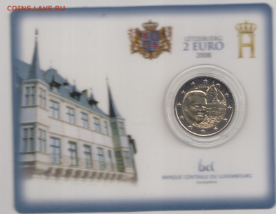Люксембург 2 евро 2008 BU COINCARD до 25.03.17 - IMG_0008 - копия