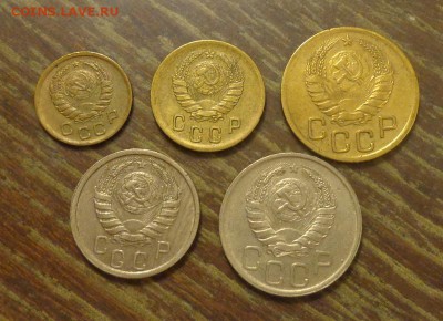 1040 год - подборка 5 хороших монет до 26.03, 22.00 - 1, 2, 3, 15, 20 1940 набор_2