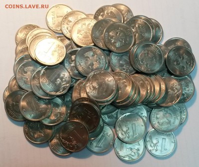 1 рубль 2013г. СПМД 100шт.   До 26.03.17  22.00 - 4