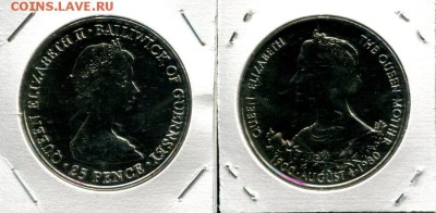 Британское Содружество. Елизавета II. - Guernsey 25p 1980 80QM