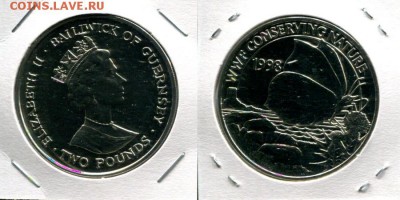 Британское Содружество. Елизавета II. - Guernsey 2P 1998 WWF But.
