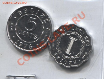 Белиз компл. 1 цент 1982 и 5 центов 1976 до 07.02.11 в 22мск - Belize