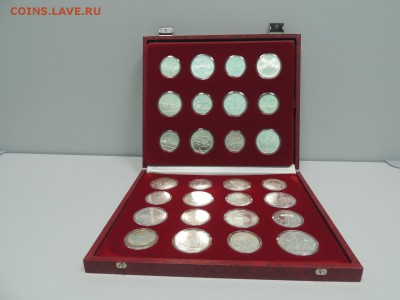 ОЛИММПИАДА - 80 АЦ Ag 28 МОНЕТ в коробке - DSCN2728