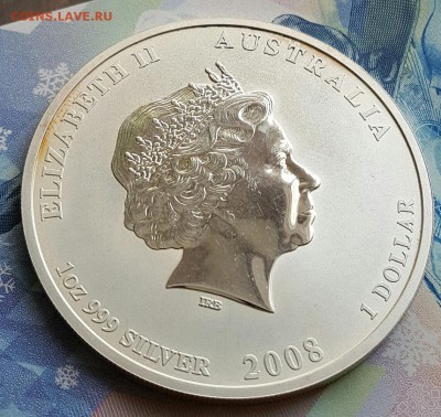 1 $ 2008. Австралия. Год Мыши.999. 1 оz. До 24.03.2017 в 22. - 20170321_095705