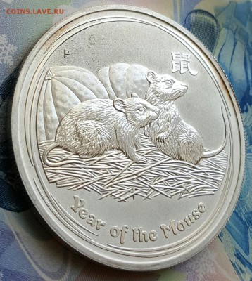 1 $ 2008. Австралия. Год Мыши.999. 1 оz. До 24.03.2017 в 22. - 20170321_095836