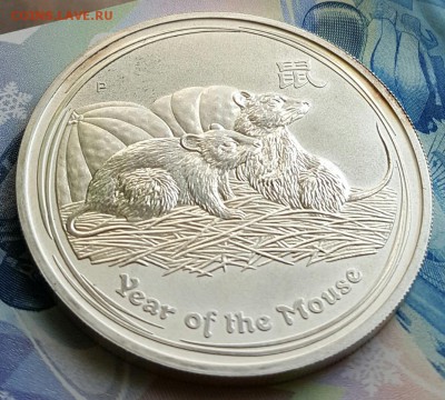 1 $ 2008. Австралия. Год Мыши.999. 1 оz. До 24.03.2017 в 22. - 20170321_095859