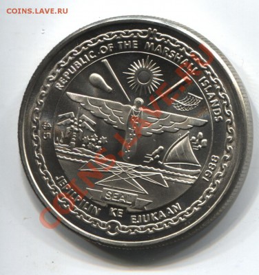 Маршалловы о-ва 5$ 1988 Шаттл Дискавери до 07.02.11 22.00мск - Marshall 001