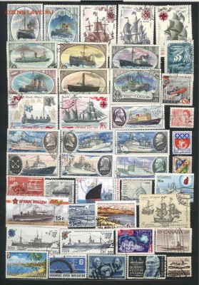 КОРАБЛИ - 10с Канада 1974 + Почт.марки 27.03.17 21-30 МСК - SHIP001