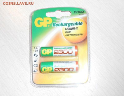 Пальчиковые аккумуляторы GP 2300mAh AA 1,2V 2 штуки 27.03.17 - 753.JPG