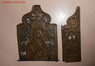 Складень Пресвятая Богородица Страстная 19 век Эмаль27.03.17 - 756.JPG