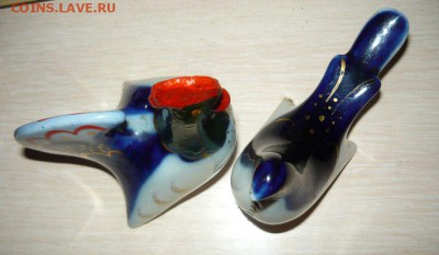 Солонки Петушок и Голубка (курица, индюк) ЛФЗ 2 шт 27.03.17 - 789.JPG