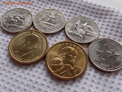 3шт доллар,3 квотера в блеске-оценка. - RSCN5395.JPG