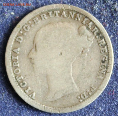С 1 руб. БРИТАНИЯ 3 пенса  1875г. ВИКТОРИЯ МОЛОДАЯ до 28.3. - IMG_5224.JPG
