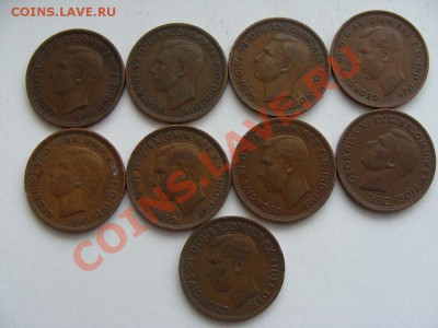 2 пенни Георг VI 9шт. до 07.02.2011 - 2