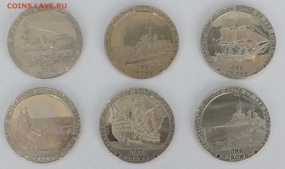 Тристан да Кунья 2008 корабли королевского флота 6 монет - Тристан де кунья реверс 6 монет