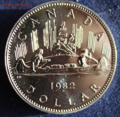 С 1 руб. КАНАДА 1 DOLLAR 1982г.КАНОЭ UNC до 30.03 в 22-00 - IMG_5177.JPG