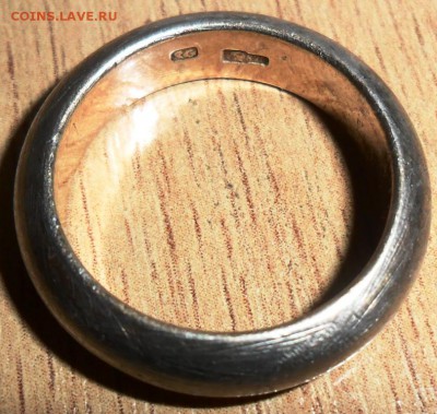 Кольцо.Серебро с позолот.875проба."В право". Литера"t".Рига - SAM_3292 (2)