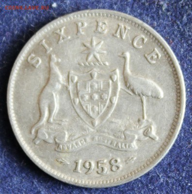 C 1 РУБ. АВСТРАЛИЯ 6 пенсов 1958г. ЛИЗАВЕТА  до 31.03. - IMG_5221.JPG