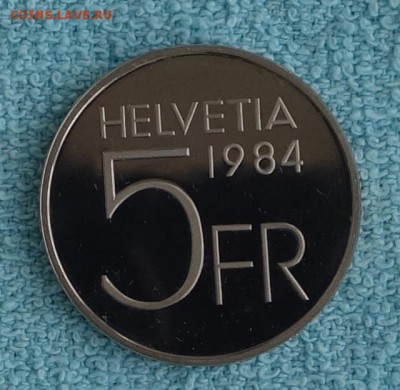 5 франков 1984 Швейцария до 28.03.17 в 22:00 - picc11