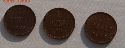 1 пенни 1905, 1915 и 1916 г.До 17.03.2017 22.00 по МСК - 05-16