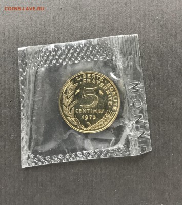 Франция, 5 Сантимов 1973г., UNC, KM# 933 - IMG_0172.JPG