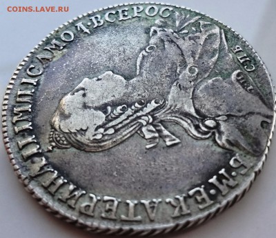 Рубль 1774 СПБ-ФЛ определение подлинности - 1744 2