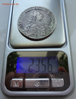 Рубль 1774 СПБ-ФЛ определение подлинности - 1774 в